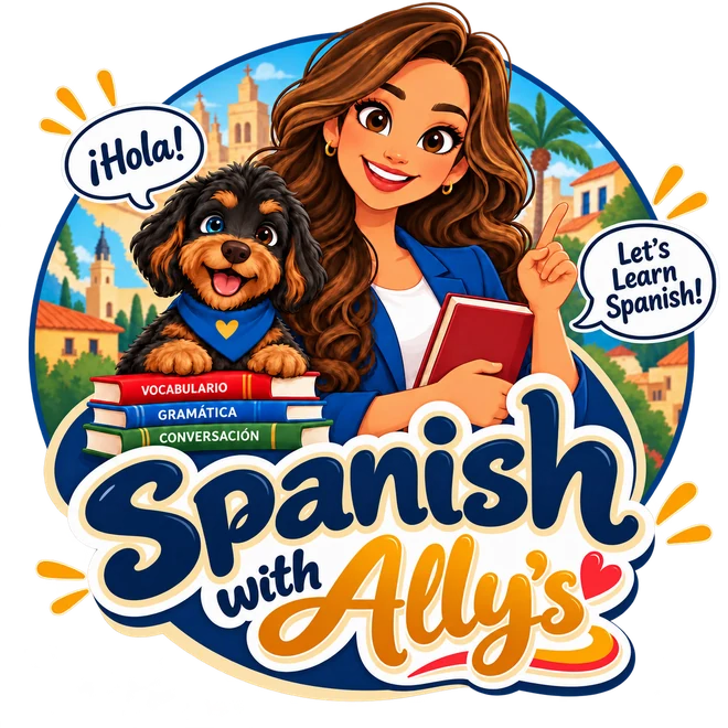 Logo original de Spanish with Ally’s con Teddy